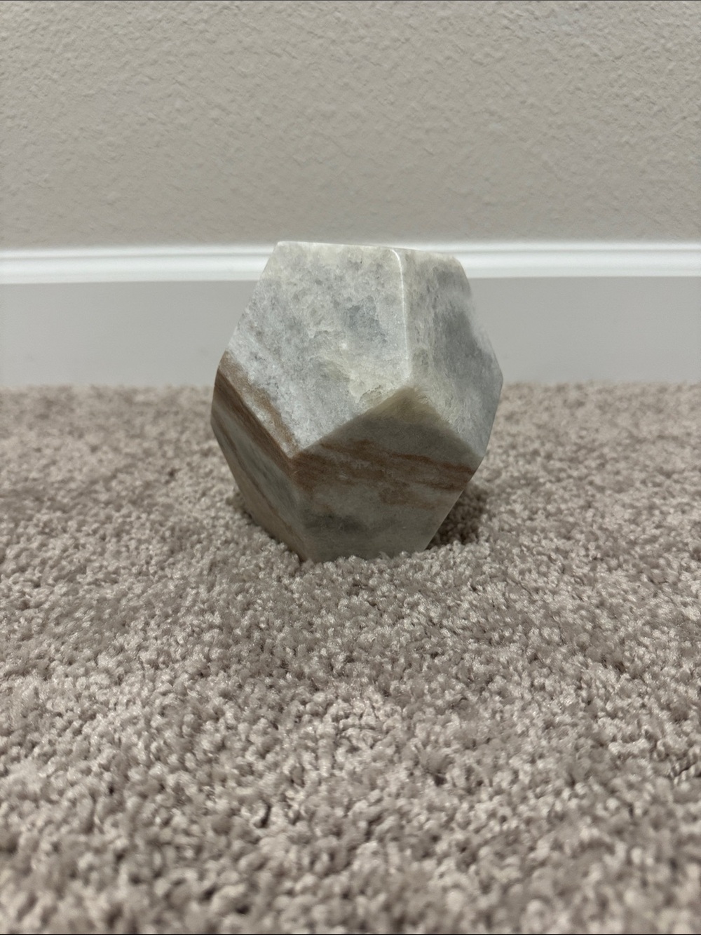 Threshold Multicolor Marble Geometric Accent Stone